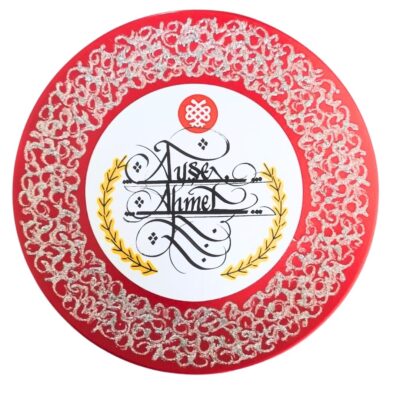 Hattatalibey – Kişiye Özel Kaligrafi Sanatlı Seramik Tabak (Ürün Kodu: TK024)