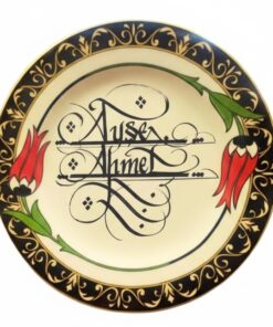 Hattatalibey – Kişiye Özel Kaligrafi Sanatlı Kütahya Seramik, Tabak (Ürün Kodu: TK009)