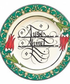 Hattatalibey – Kişiye Özel Kaligrafi Sanatlı Kütahya Seramik, Tabak (Ürün Kodu: TK012)