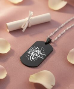 Alternative view of Kişiye özel İsimli ve Ayet-El Kürsi Yazılı Kolye